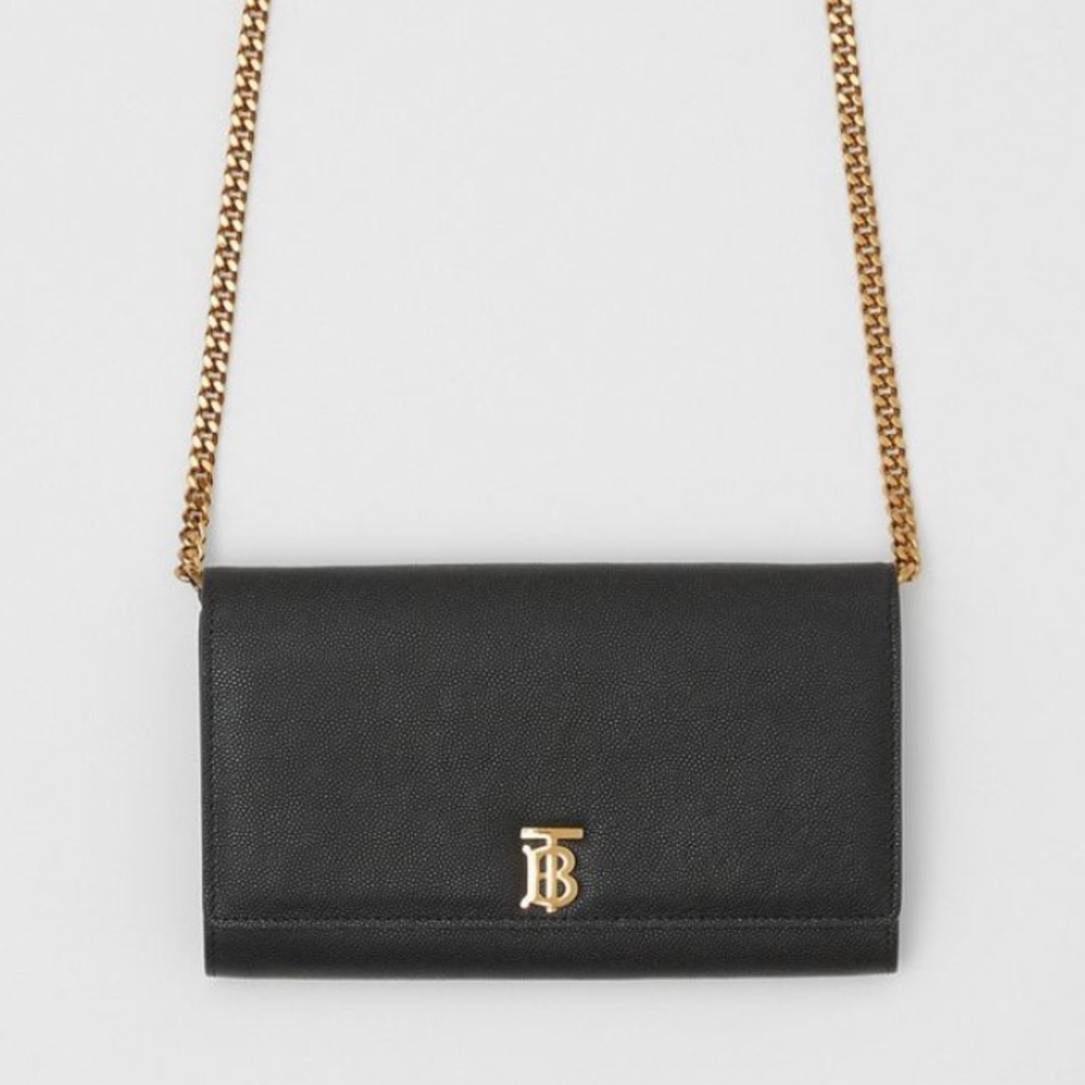 Burberry chain wallet purse
